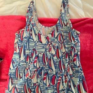 Red Right Return Lilly Pulitzer Tank Top